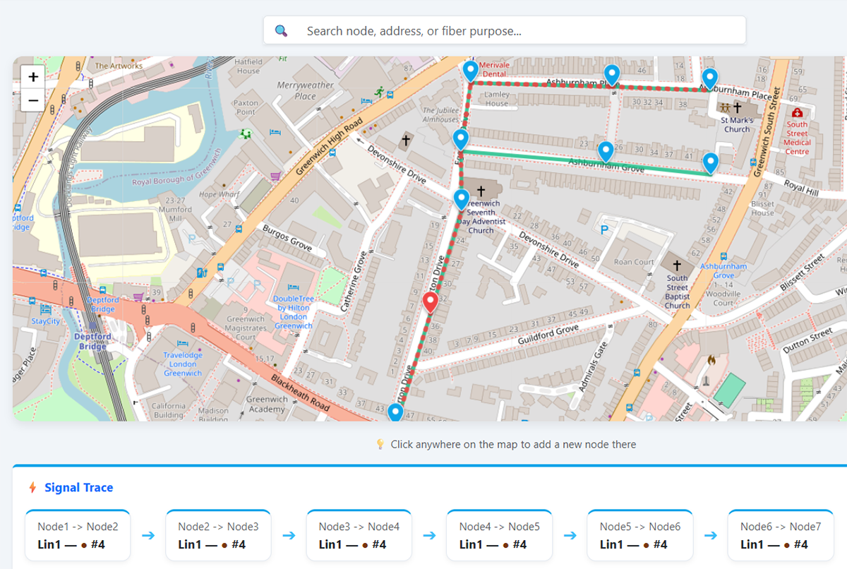 SpliceMap topology overview